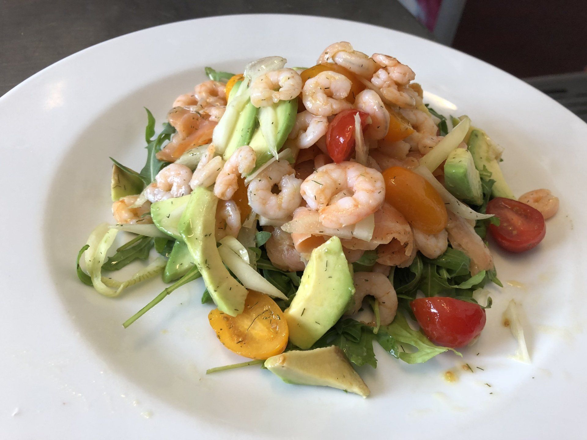 Salade de saumon fume