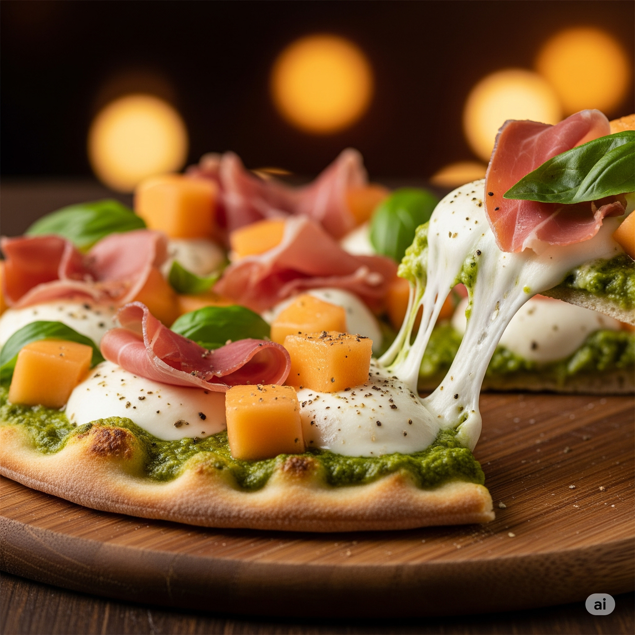 pizza melon et jambon