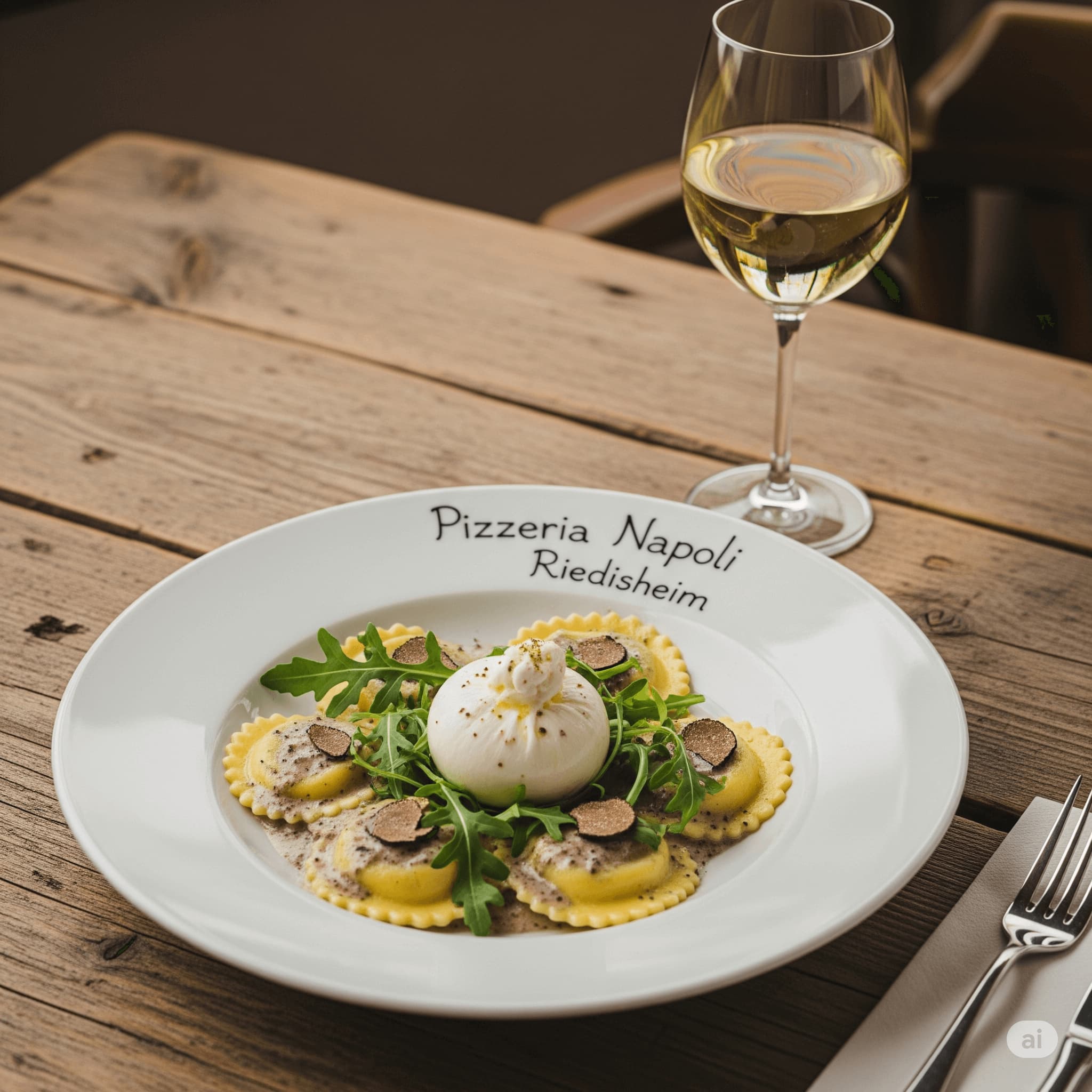 ravioli truff burrata